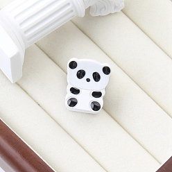 Белый Зажим для когтей из ацетата целлюлозы (смола), панда, белые, 25x21x21 мм