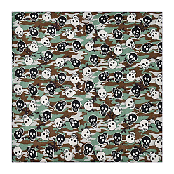 Skull Хэллоуин хлопковые повязки на голову, шарф бандана, гетры шеи, бесшовные головные уборы, для бега на свежем воздухе, Рисунок черепа, 540x540 мм