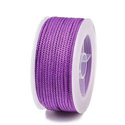 Blue Violet Round Nylon Braided Cord, for Jewelry Beading Making, Blue Violet, 1.8mm, about 18.59 Yards(17m)/Roll