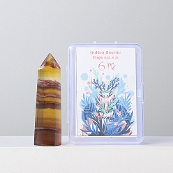 Флюорит Point Tower палочки из натурального флюорита из целебного камня, для рейки чакра медитативная терапия decos, шестигранные призмы, 50 мм