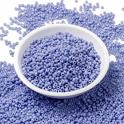 (rr 494) opakes Achatblau Miyuki runde Rocailles Perlen, japanische Rocailles, (rr 494) opakes Achatblau, 8/0, 3 mm, Loch: 1 mm ca. 422~455 Stück / Flasche, 10 g / Flasche