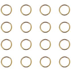 Золотой Латунные кольца прыжок открыт, круглые, золотые, 10x1 мм, около 8 мм внутренним диаметром, около 260 шт / упаковка