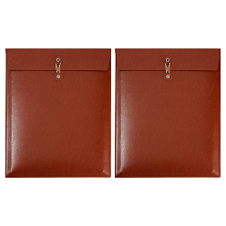 Седло Коричневый 2 шт. a4 карманы для хранения канцелярских принадлежностей из искусственной кожи, мешочек-конверт для файлов, прямоугольные, седло коричневый, 318x242x2 мм