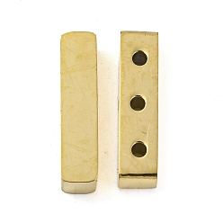 Золотой Ионное покрытие (ip) 304 многожильные звенья из нержавеющей стали, прямоугольные, золотые, 3.5x15.5x4 мм, отверстие : 1.4 мм