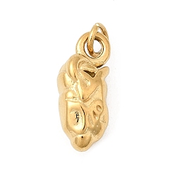 Золотой 304 прелести нержавеющей стали, ионное покрытие (ip), с целью перехода в кольце, золотые, 14x6x5.5 мм, отверстие : 2.5 мм