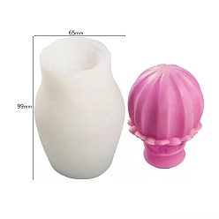 Белый Силиконовые формы для свечей своими руками, изготовление украшений, пищевой силикон, для изготовления свечей, белые, 65x99 мм