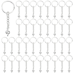 Серебро 80брелок из сплава в виде музыкальной ноты, с железными кольцами, серебряные, 82 мм