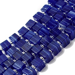 Розово-Коричневый Бусины лэмпворк ручной работы, со стеклянными бусинами-спейсерами, квадратный, розово-коричневый, 6x6x5~5.5 мм, отверстие : 0.9 мм, около 54~55 шт / нитка, 15.75~15.94'' (40~40.5 см)