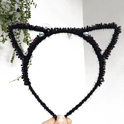 Гранат Натуральные гранатовые резинки для волос, резинки для волос кошачий глаз, для женщин девушек, 170x150 мм