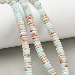 Shoushan Stone Natural Shoushan Stone Larderite Beads Strands, Smooth Rondelle, 6.5x2.5mm, Hole: 1.1mm, about 167pcs/strand, 14.88''(37.8cm)