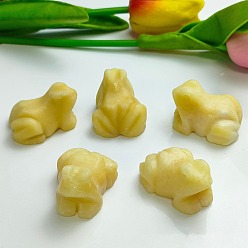 Топаз Нефрит Резные фигурки целебных лягушек из натурального топаза и нефрита, Украшения из камня с энергией Рейки, 38 мм