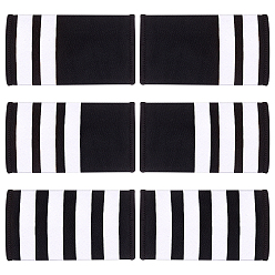 Белый 3 пары 3 стили прямоугольные полиэстеровые пилотские погоны, пришиваем значки на плечи из фетровой ткани, белые, 90~92x49~50x2~2.5 мм, 1 пара / стиль