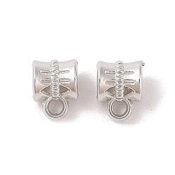 Платина Поручни из пластиковой трубы ccb, платина, 10x8x7 мм, отверстие : 2 мм, внутренний диаметр: 5 мм