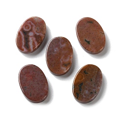 Морский Агат Кабошоны натурального океана агата, Плоско-овальные, 18x12x3 мм