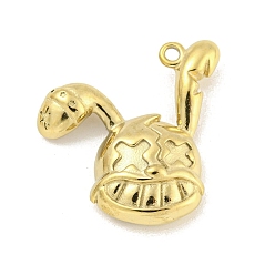 Real 14K Gold Plated 304 Stainless Steel Pendants, Rabbit Charm, Real 14K Gold Plated, 23.5x24.5x5.5mm, Hole: 1.6mm