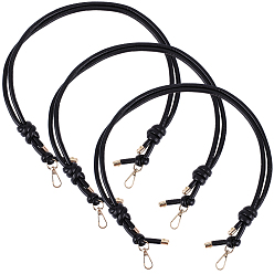 Черный 3Регулируемый ремешок для сумки из искусственной кожи, для аксессуаров для замены сумок, чёрные, 800~1400 мм