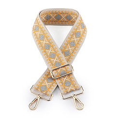 Белый Навахо Лямки для сумок из полиэстера с вышивкой в этническом стиле, бретели из жаккардовой ленты, для аксессуаров для замены сумок, навахо белый, 700~1350 мм