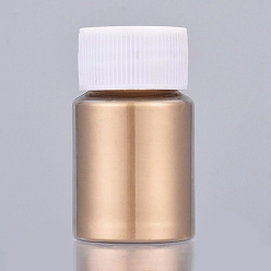 Amarilla Oscura Polvo de mica nacarado, para resina uv, Fabricación de joyas artesanales con resina epoxi y uñas., vara de oro oscuro, botella: 29x50 mm, sobre 13~15 g / botella