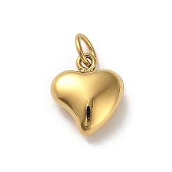 Золотой Ионное покрытие (ip) 304 подвески из нержавеющей стали, шарма сердца, золотые, 17.5x15x7 мм, отверстие : 5.5 мм