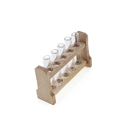 Прозрачный Набор стеклянных пробирок миниатюрные украшения, аксессуары для кукольного домика с микро-ландшафтом, притворяясь опорными украшениями, прозрачные, 38x11x21 мм