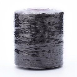 Светло-зеленый Коричневый Вощеный шнур из полиэстера для изготовления ювелирных изделий, плоский, оливковый, 0.7 мм, около 743.65 ярдов (680 м) / рулон