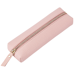 Misty Rose Imitation Leather Pen Case, Rectangle, Misty Rose, 197x67x33mm