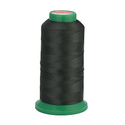 Sea Green Polyester Sewing Threads, Temperature Heat Resistant Threads, DIY Leather Sewing Craft, Bookbinding, Shoe Repairing, Sea Green, 0.3mm, 1800m/roll