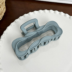 Светлый Стально-синий Заколки для волос из пластика, аксессуары для волос для женщин и девочек, светло-стальной синий, 97x55x39 мм