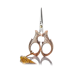 Красная Медь Ножницы из нержавеющей стали, швейные ножницы, Красная медь, 130x68 мм