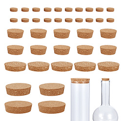 Цвет Древесины 39шт 5 стили пробковые пробки для бутылок, бутылочные тампоны, деревесиные, 20.9~80x7.2~20.5 мм