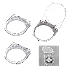 Прозрачный Пластиковая крышка ручки защиты печки, для выключателя газовой плиты, прозрачные, 55x47x8 мм