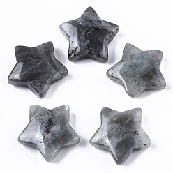 Лабрадорита Натуральный лабрадорит, звезда, 30x31x10 мм
