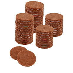 Сиена Войлочные самоклеящиеся подушечки, накладки для защиты мебели от скольжения, захваты для мебели, плоско-круглые, цвет охры, 25x3 мм, 100 шт