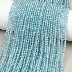 Апатит Природного апатита нитей бисера, круглые, граненые, 2 мм, отверстие : 0.5 мм, около 190 шт / нитка, 14.96'' (38 см)