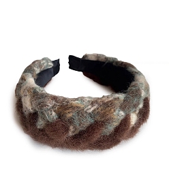 Седло Коричневый Ткань ленты для волос, аксессуары для волос для женщин и девочек, седло коричневый, 155 мм