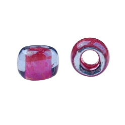 (304) Inside Color Light Sapphire/Hyacinth Lined TOHO Round Seed Beads, Japanese Seed Beads, (304) Inside Color Light Sapphire/Hyacinth Lined, 8/0, 3mm, Hole: 1mm, about 1110pcs/50g