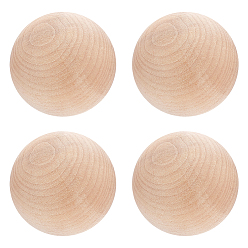 Цвет Древесины Деревянные бусины, круглые, без отверстия , деревесиные, 69 мм