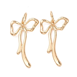 Золотой Подвески из сплава , бантом прелести, золотые, 45x25x3.5 мм, отверстие : 8 мм, Около 270 шт / 1000 г