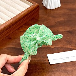 Лайм Заколки для волос в форме когтей из ацетата целлюлозы, аксессуары для волос для женщин и девочек, бантом, желто-зеленые, 103 мм