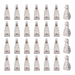 Нержавеющая Сталь Цвет 100шт 304 дужки из нержавеющей стали, петля под залог, цвет нержавеющей стали, 15.5x6x6.5 мм, отверстие : 2.6 мм