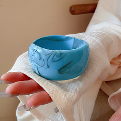 Светло-Голубой Акриловые браслеты, широкие браслеты для женщин, Небесно-голубой, внутренний диаметр: 2-1/2 дюйм (6.2 см)