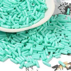 Аквамарин Стеклянные бусины, окрашенные в процессе выпечки, круглое отверстие, аквамарин, 7x2 мм, отверстие : 0.8 мм, Около 13636 шт / фунт