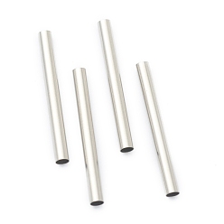 Нержавеющая Сталь Цвет Устойчивые к потускнению 304 трубки из нержавеющей стали, цвет нержавеющей стали, 25x2.5 мм, отверстие : 2 мм