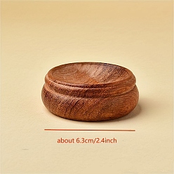 Седло Коричневый Деревянные подставки для показа хрустальных сфер, викканский декор алтаря ведьмы, ведьма поставляет маленький поднос, для колдовства, седло коричневый, 63 мм