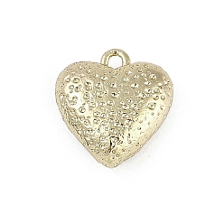 Настоящее золото 18K Латунные подвески, без кадмия, без никеля и без свинца, сердце прелести, реальный 18 k позолоченный, 12.5x11.5x5 мм, отверстие : 1.2 мм
