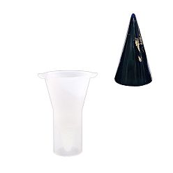 Белый Силиконовая форма, формы для литья смолы, для уф-смолы, изготовление изделий из эпоксидной смолы, держатель конусного кольца, белые, 40x44x56 мм, внутренний диаметр: 31 мм