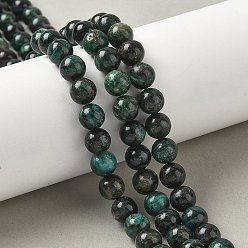 Fuchsite Бусины из натурального фуксита, круглые, 8~8.5 мм, отверстие : 1 мм, около 47~49 шт / нитка, 14.96~15.67'' (38~39 см)