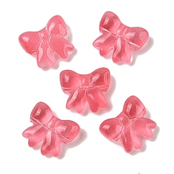 Кремово-белый Прозрачная аэрозольная краска стеклянные шарики, бантом, кремово-белые, 15.5x17.5x7.5 мм, отверстие : 1.4 мм