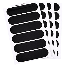 Черный Пластиковые светоотражающие наклейки, украшение для мотоциклов и велосипедов, прямоугольные, чёрные, 148x113x0.3 мм, наклейки: 142~150x0.6~19 мм