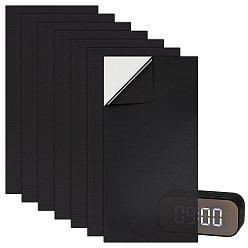 Черный Прямоугольные светодиодные наклейки для защиты от животных, наклейки со светодиодной подсветкой, диммирующие светодиодные фильтры для роутеров, часы и электроприборы, чёрные, 220x125x0.1 мм